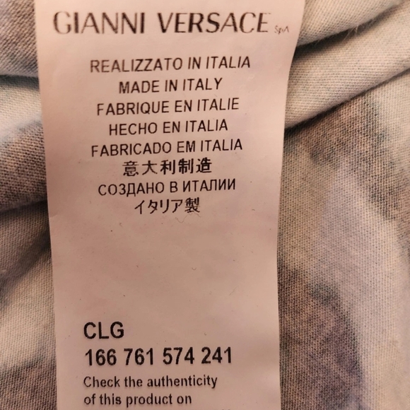 WOMENS VERSUS VERSACE LEGGINGS SIZE XL CERTILOGO VERIFIED Pre-Owned SHIPS FREE - Picture 7 of 7